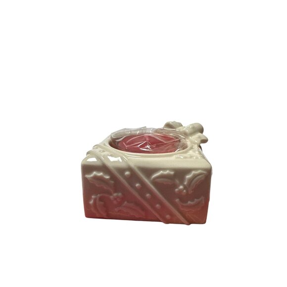 Lenox Yuletide Glowlites Package Tea Light Candle Holder Ceramic Holiday Design - Picture 7 of 10